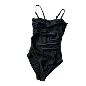 NWOT Black one piece swim suit size medium